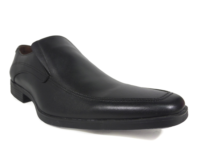 invención Todopoderoso Sueño áspero Zapatos de Vestir Sin Cordones / Negro Cuero