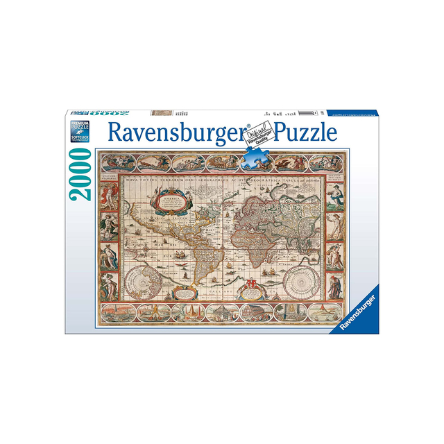 Ravensburger 166336 Mapa 1650 2000 Piezas