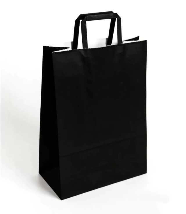 Bolsa de papel Negro con manijas Comprar en Grafizona