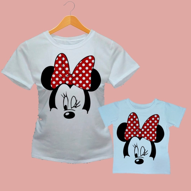 T-Shirt Tal Mãe Tal Filha Estampada - Minnie Mouse