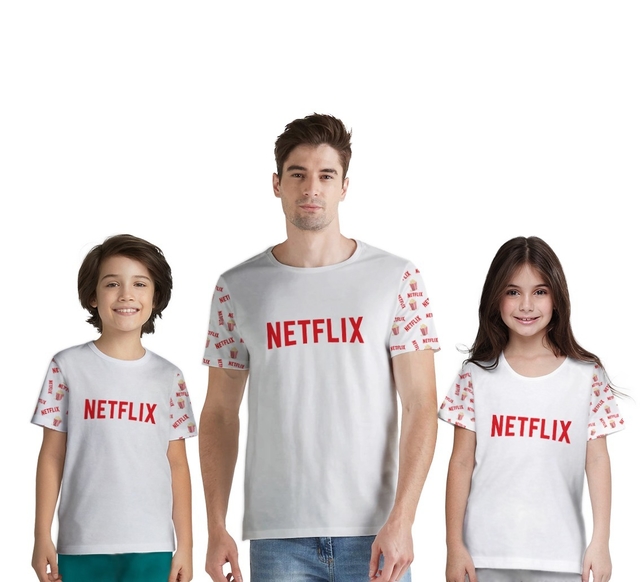 Camisetas Família - Netflix - Monte seu Kit a Partir de