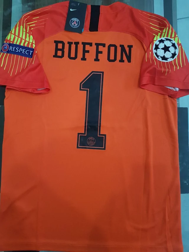 Camiseta Nike PSG Arquero Naranja Buffon #1 2018 2019