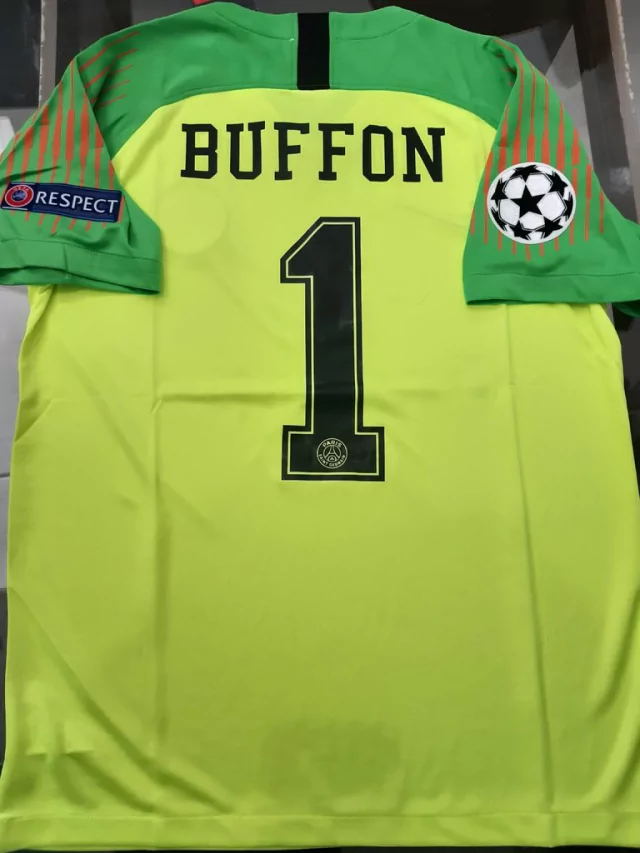 Camiseta PSG Arquero Fluor Buffon #1 2018 / 2019
