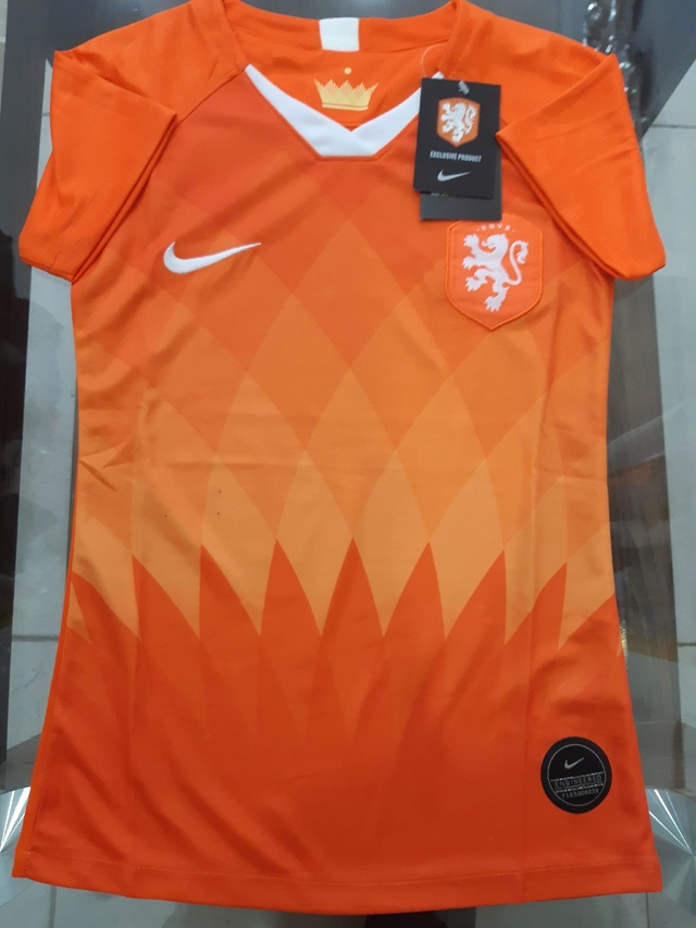 Camiseta Holanda Mujer Naranja 2019