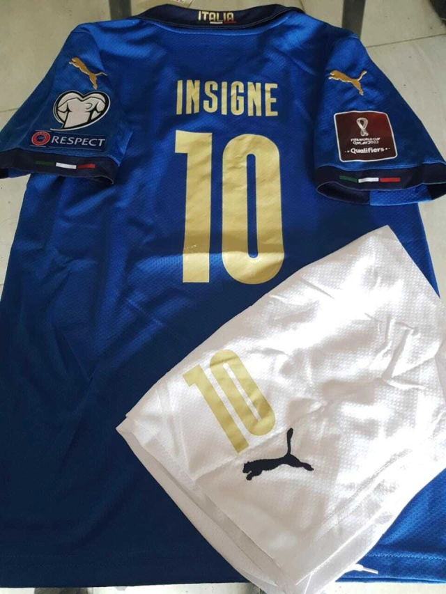 Kit Niño Camiseta + Short Puma Italia Titular Insigne 10 2021 2022