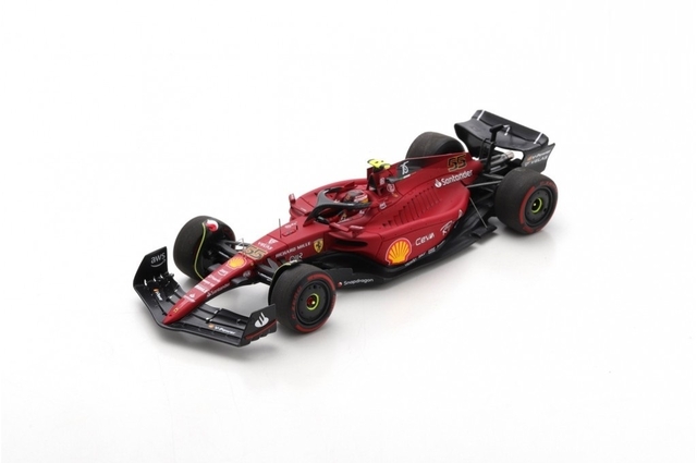 Miniatura Miniatura Ferrari F1 75 55 C Sainz GP Inglaterra 2022