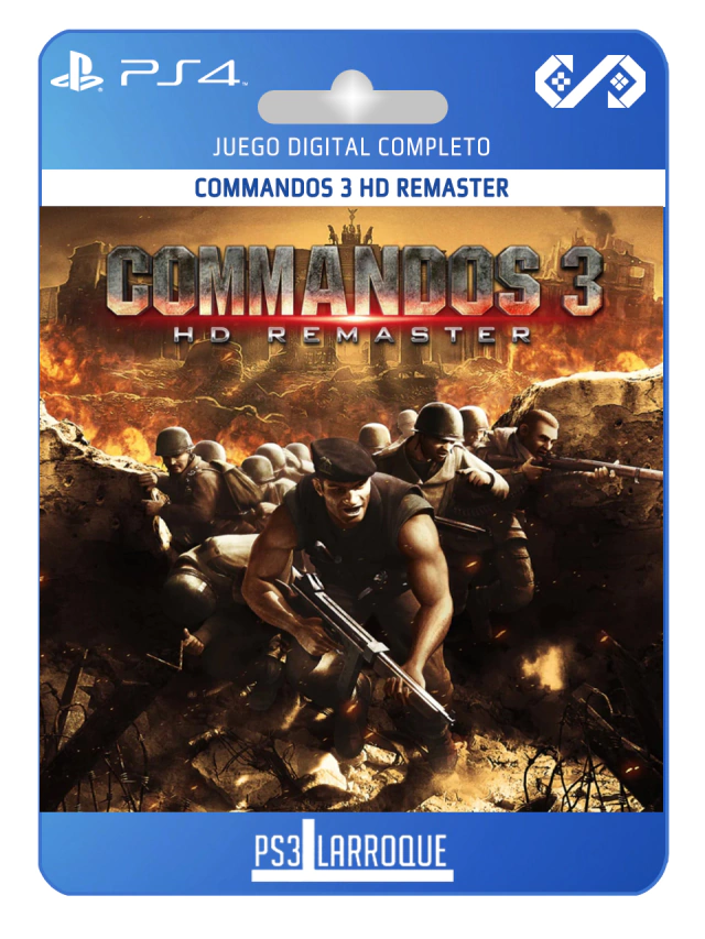 COMMANDOS 3 HD REMASTER PS4 DIGITAL - Ps3 Larroque