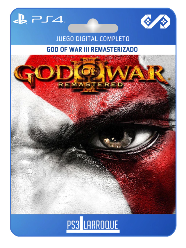 GOD OF WAR III REMASTERIZADO PS4 DIGITAL - Ps3 Larroque