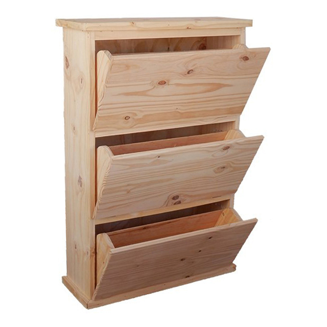 Botinero de pino con 3 puertas - Fortaleza Muebles
