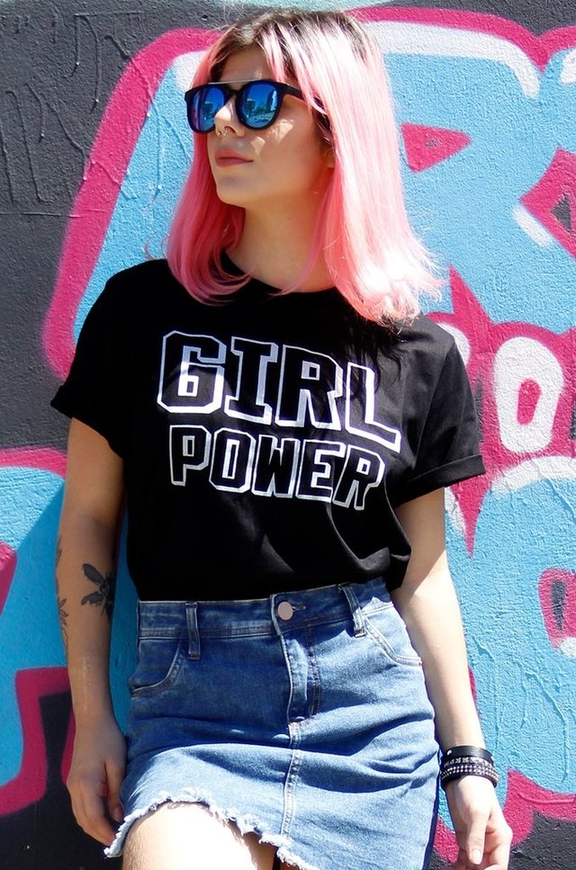 GIRL POWER T-SHIRT atacado - Rocket Camisetas
