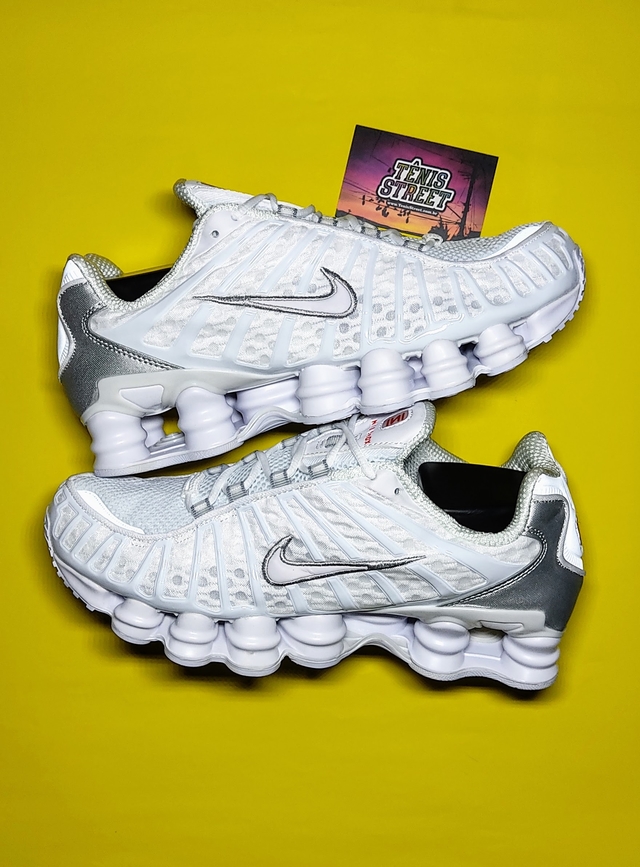 Tênis Nike Shox TL (12 Molas) White Metallic Silver - Branco / Refletivo
