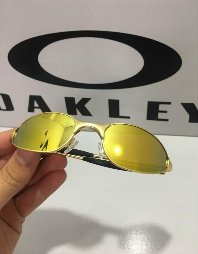 Óculos Oakley Wire Gold - Dourado - @tenis.street