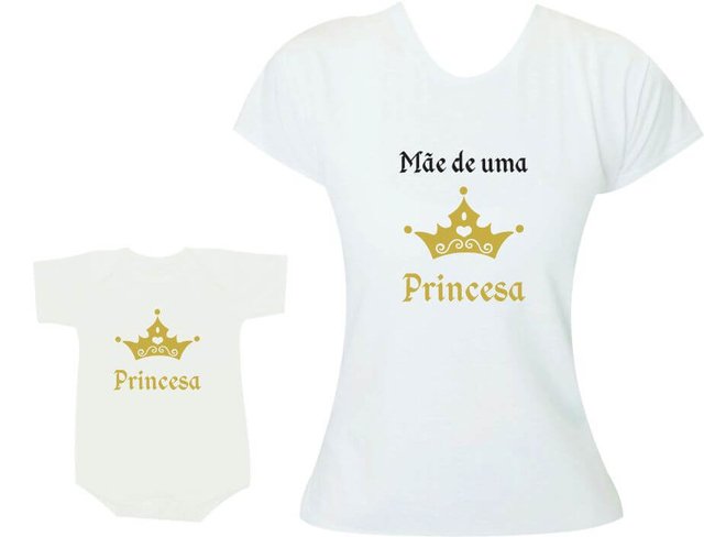 Camisetas Tal mãe tal filha Mãe de uma princesa / Princesa