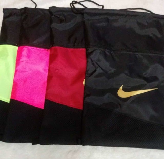 Kit C/20 Sacola Bolsa De Costas Mochila Saco Com Cordão Marca Qualidade  Feminina Masculina Ziper Para Chuteira Academia Futebol Treino Grande