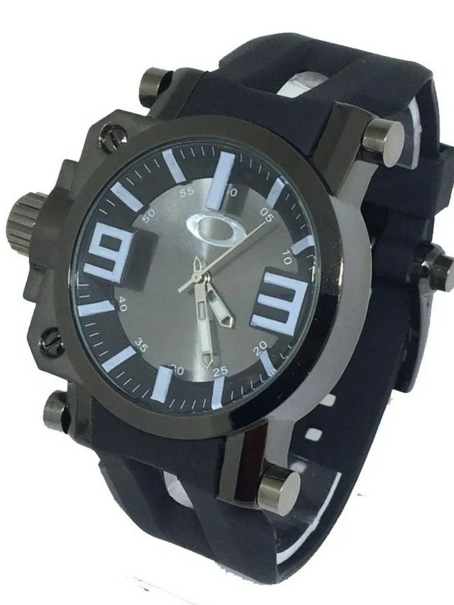 Relógio da Oakley Gearbest Masculino Esportivo luxo fundo/preto - Envio  Imediato
