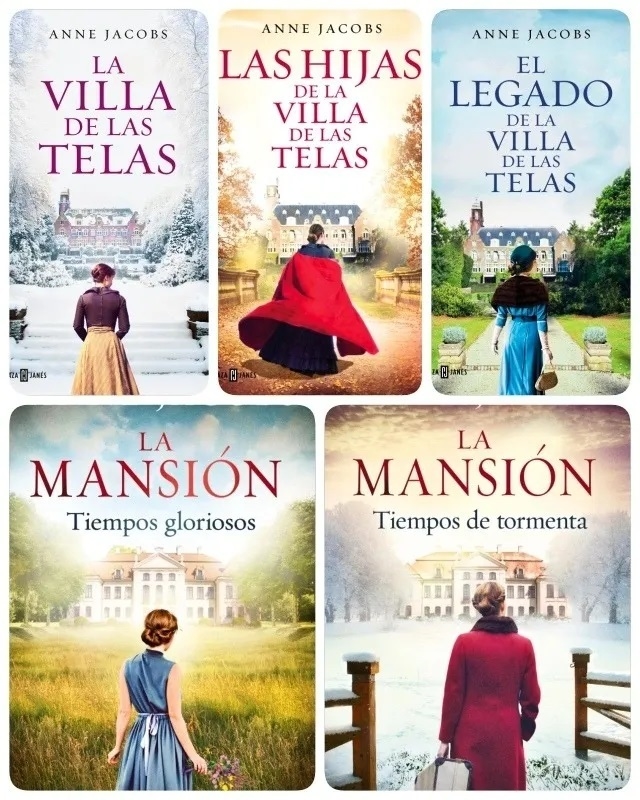 La Villa De Las Telas + La Mansión - 5 Libros De Anne Jacobs