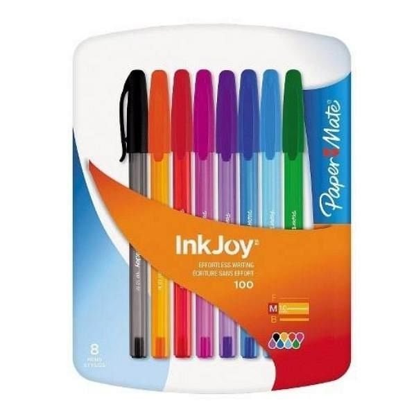 Boligrafos x 8 colores Paper Mate KM100 Inkjoy
