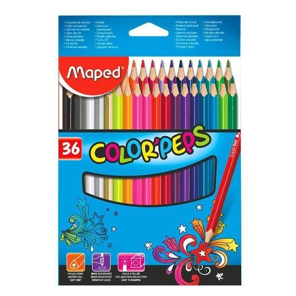 Lapices de 36 colores Maped Color Peps - Dobleclip