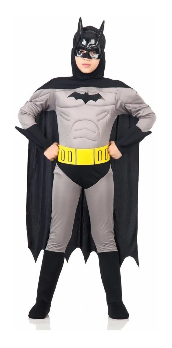 Disfraz Batman Con Músculos Liga Justicia Original