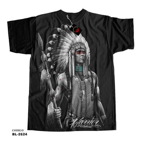 Camiseta Unissex Índio Guerreiro Americano