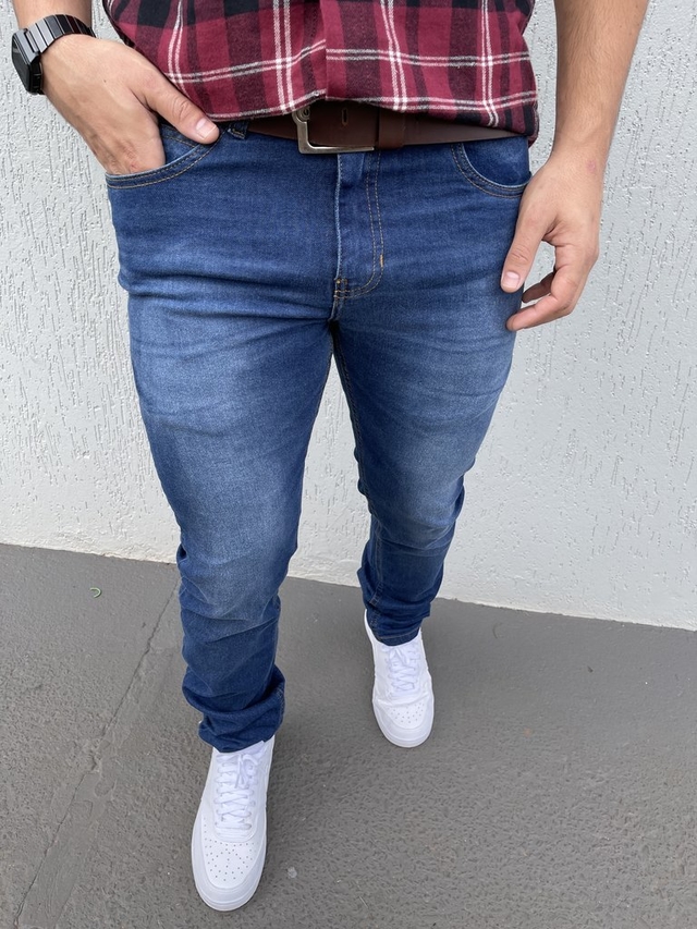 calça jeans masculina elastano skinny - FASHION UP!