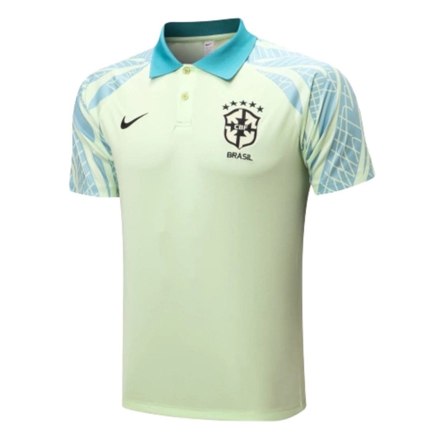 Camisa Brasil Polo 2022 - Verde Claro