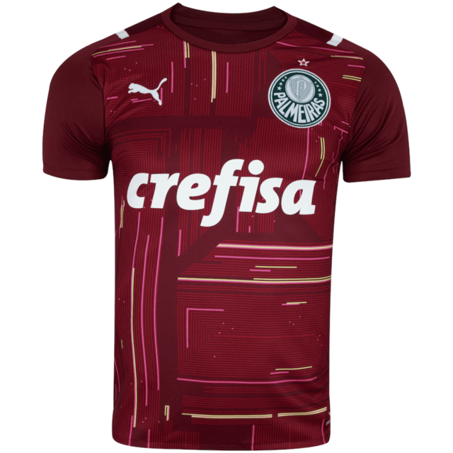 Camisa Palmeiras Goleiro III 2021/2022 - Vermelha