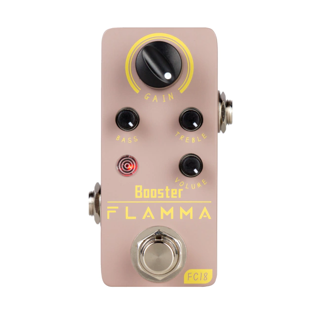 Pedal Mini Booster para guitarra Eléctrica Flamma FC18