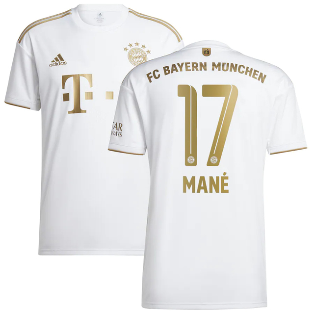 Camisa Bayern de Munique Away 22/23 Mané 17 Torcedor Adidas Masculino -  Branco