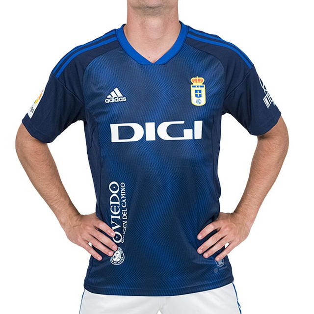 Camisa Real Oviedo Home 22/23 sn° Torcedor Adidas Masculino - Azul