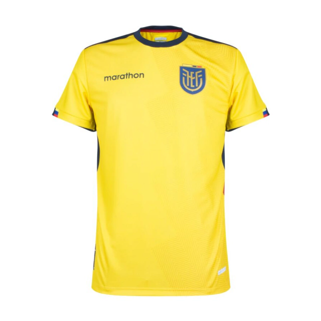 Camisa Seleção Equador Home 2022 s/n° Torcedor Marathon Masculina - Amarelo