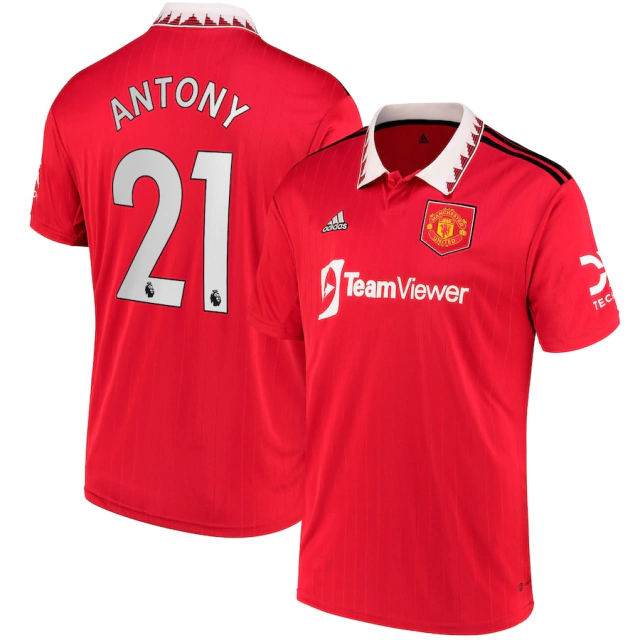 Camisa Manchester United Home 22/23 Antony 21 Torcedor Adidas Masculino -  Vermelho