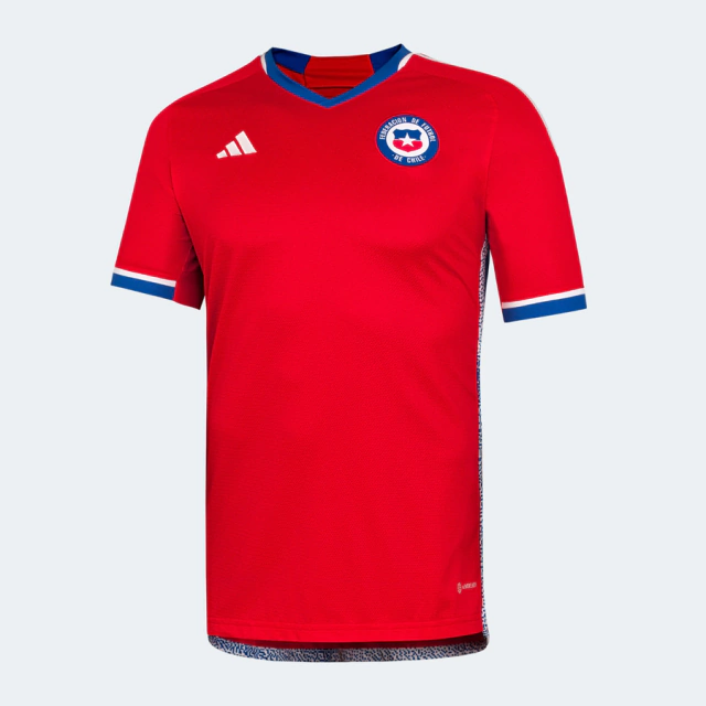 Camisa Seleção Chile Home 2022 s/n° Torcedor Adidas Masculina - Vermelho