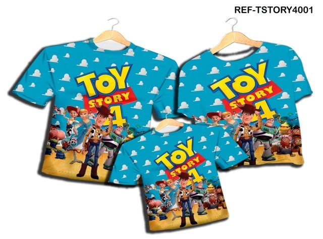Personalizados Família - 3 camisetas - Toy Story 4