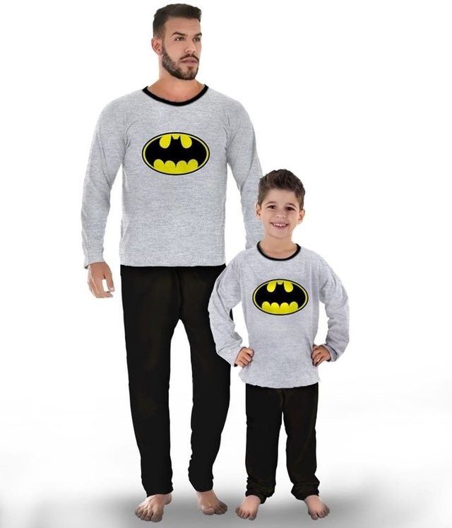 Pijama Unissex - Adulto e Infantil - Batman