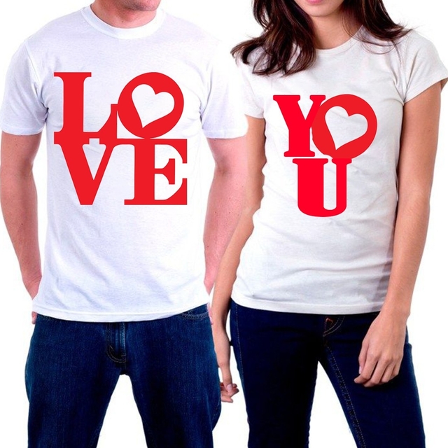 Camiseta Casal - Dia dos Namorados - LOVE YOU