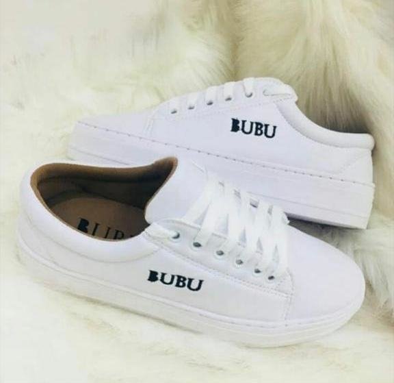 Tênis Bubu branco bordado - Império Fashion