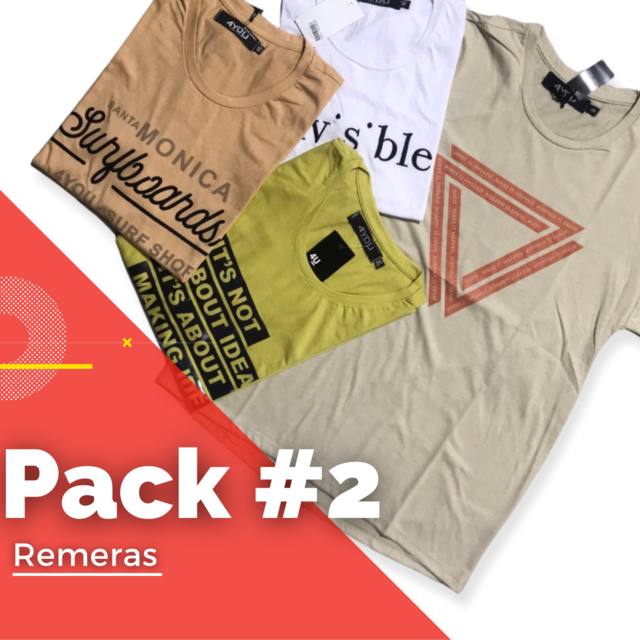 Pack #2 REMERAS x 20 ($1300 C/U) - Comprar en 4you