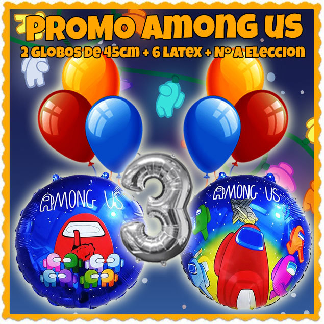 Promo Among Us - PromoGlobos - Decorando Tus Momentos