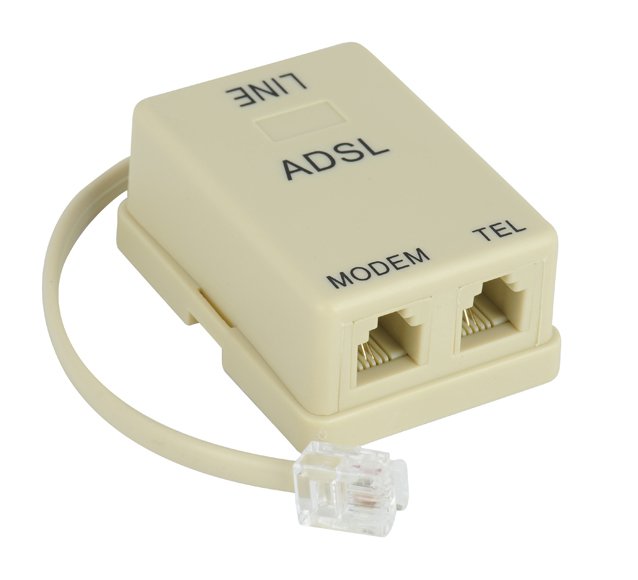 Filtro ADSL Telefonia Doble Telefono+Modem