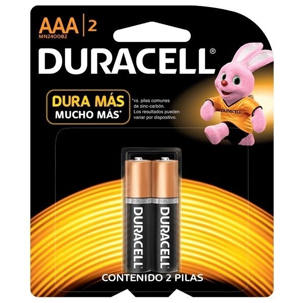 Pilas AAA Duracell Blister X2 Unidades