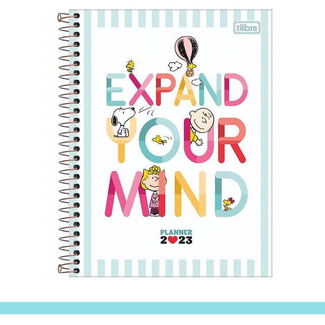 Agenda Planner 2023 Snoopy M7 (17,7 x 24 cm) - Capa "Expand Your Mind" -  Tilibra