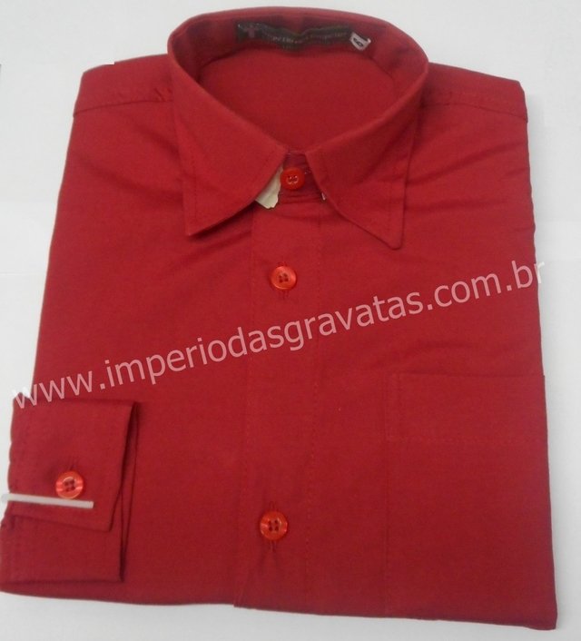 Camisa Social infantil - Vermelha - COD: MH488
