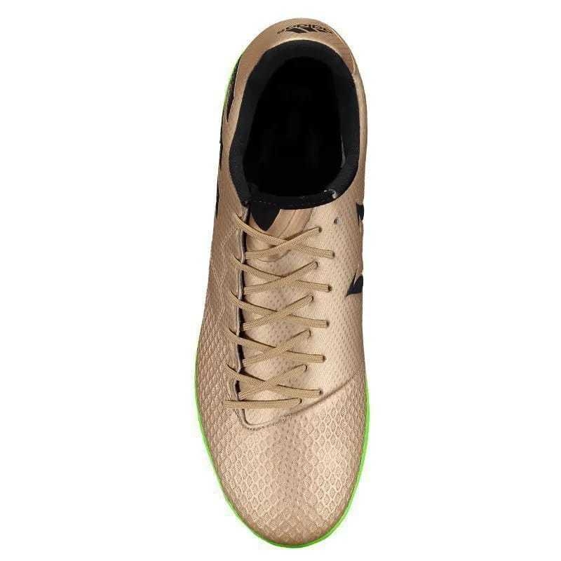 Chuteira Futsal Adidas Messi 16.3 IN Dourada e Verde - 41606