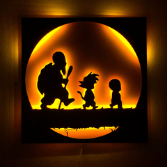 Cuadro Led Dragon ball Z Roshi Krillin Goku Cuadro Led Dragon ball Z Roshi Krillin Goku