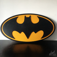Cuadro Batman logo original mdf y pintura acrilica