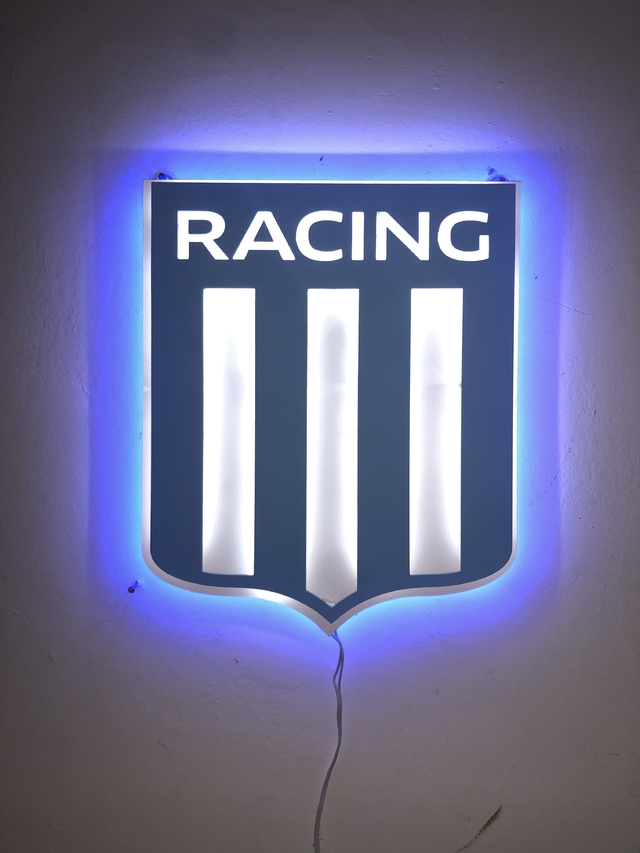 Escudo led Racing Club - Comprar en Led it be cuadros