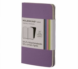 Caderno Moleskine Volant - De Bolso - Pautado - Roxo 3346