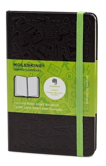 Caderno Moleskine Origin Evernote Ruled Smart Notebook Bolso