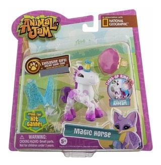 Animal Jam Amigos Iluminados Com Anel Magic Horse 16835